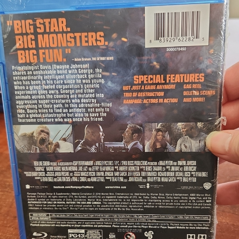 3/$15 Rampage Blu-ray Disc - Picture 2 of 5